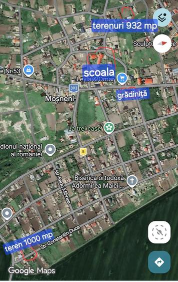 Teren de 932 mp, în Moșneni