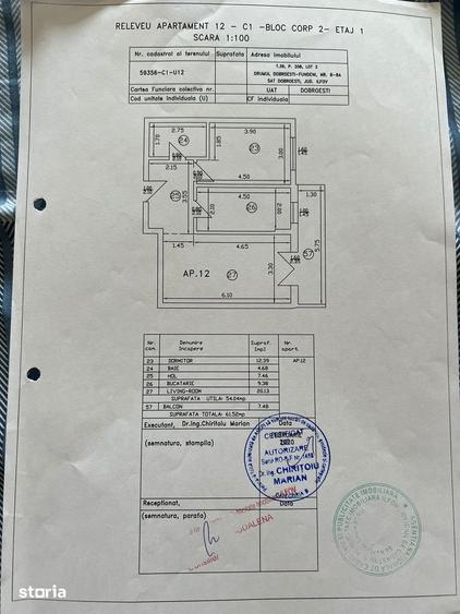 Apartament cu 2 camere în Dobroești