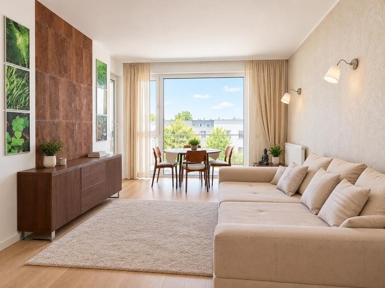Apartament cu 3 camere semidecomandat, mobilat în Băneasa
