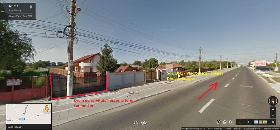 Snagov-Ciofliceni | Lot intravilan la bd. principal | Utilitati | Proprietar - 3