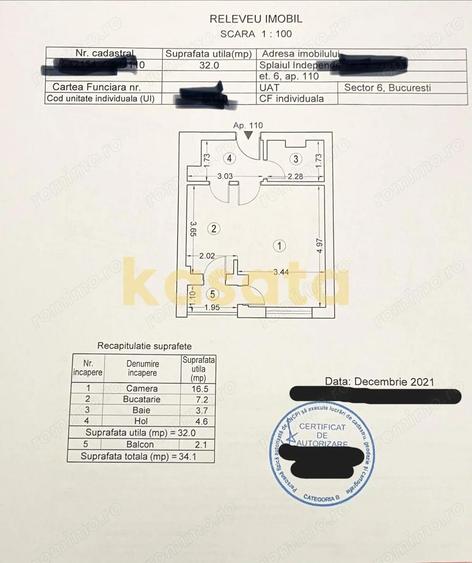 Garsoniera | Grozave?ti | Metrou | Etaj Intermediar - 14