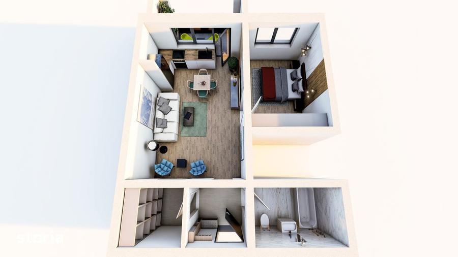 Studio 49 mp, FINALIZAT, 83 000 euro parcare inclusa, DEZVOLTATOR. - 13