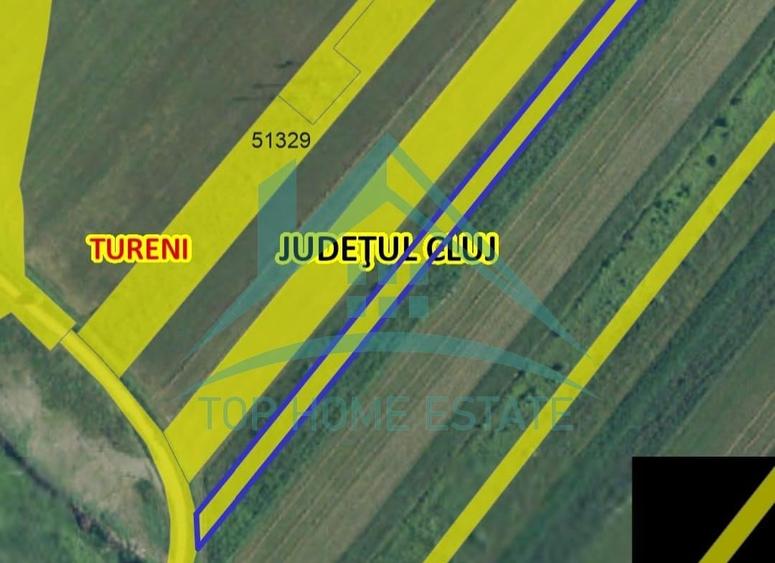 Exclusivitate! De vanzare teren extravilan in Tureni! - 1