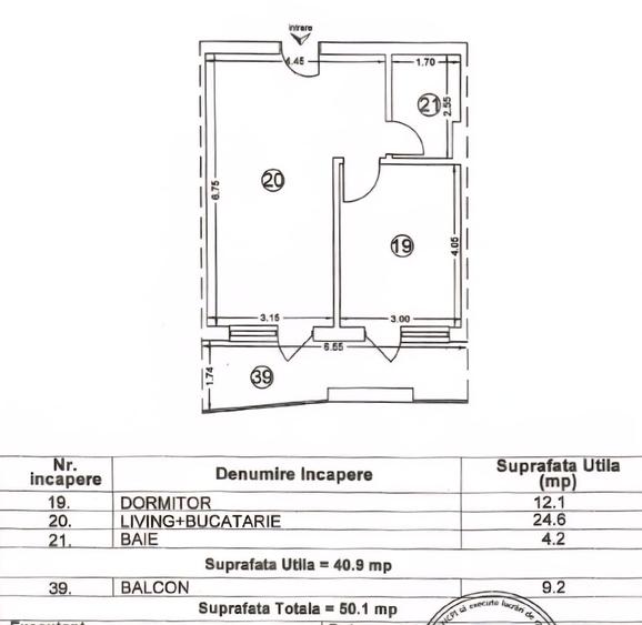 Mamaia  Apartament 2 camere vedere la mare mobilat utilat parcare privata  et.1 - 7