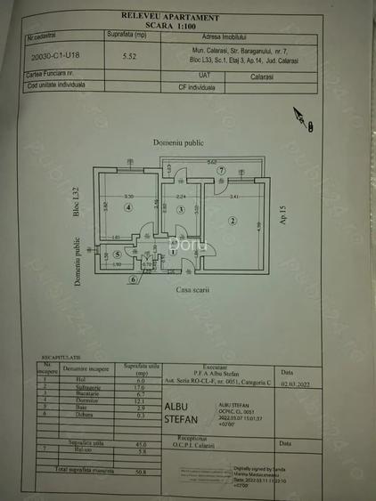 De vanzare apartament 2 camere in Calara?i