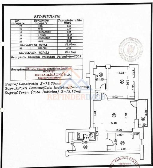 Vanzare 2 camere Campia Libertatii 62mp - 8