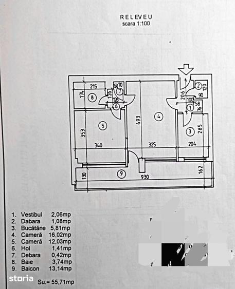 ?tefan cel Mare Metrou, Dinamo, 55mp, semidec .necesita renovare Cash - 3