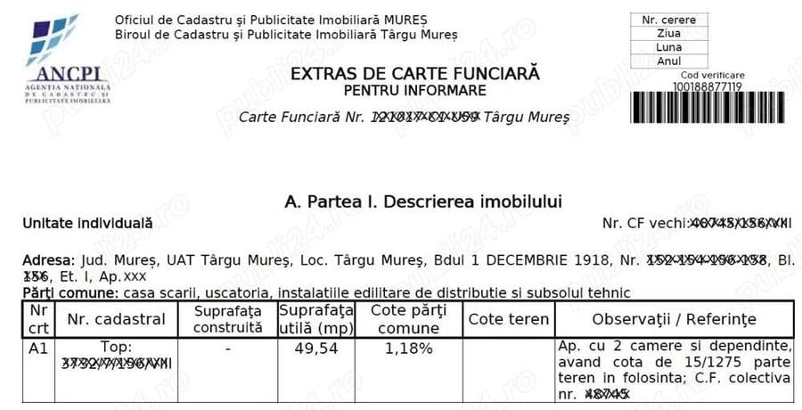 Vanzare apartament 2 camere, cart. Tudor 1, Tg. Mures, jud. Mures - 5