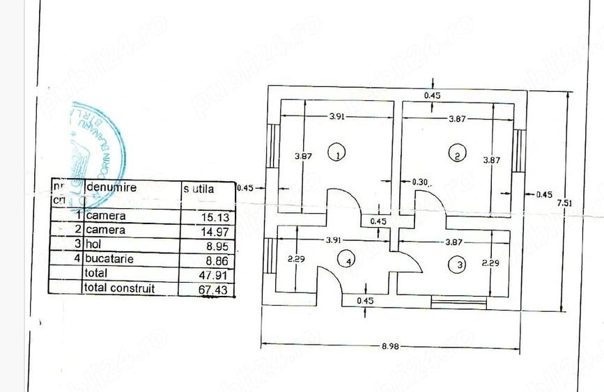 Casă cu Teren 215 Mp în Central