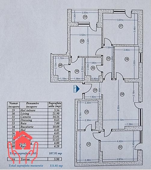 Baneasa Shopping City- 4 camere mobilate, imobil 2019, terasa&curte, 2 parcari! - 25