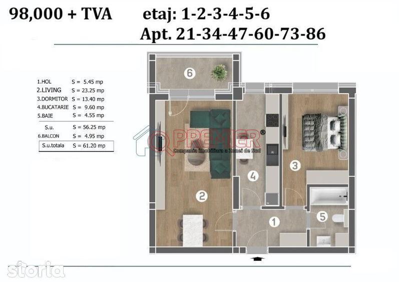 2 Camere - Postalionului - Grand Arena - 1