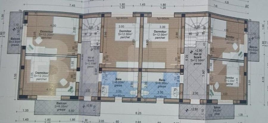 Duplex - 4 camere, 109 mp utili, zona Valea Lupului - 8