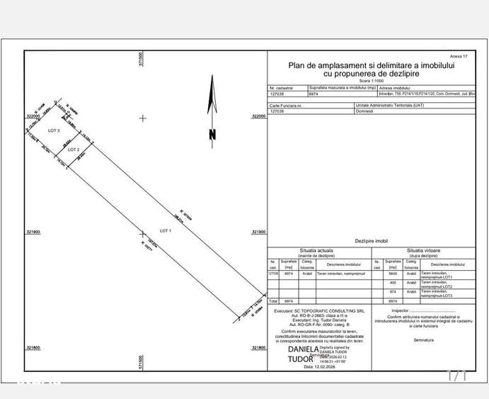 Teren intravilan 974 mp - Domnesti - 2