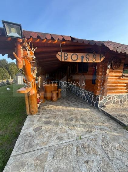 Cabana din lemn rotund,2 camere, 140 mp, teren  2800 mp , Paltinoasa