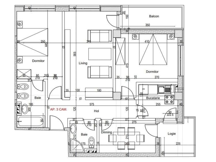 Apartament cu 4 camere în Albert