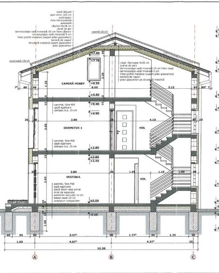 Casă individuală de vânzare la ROȘU - D+P+1+M - 258,89 mp - ZONA LIDL - 3