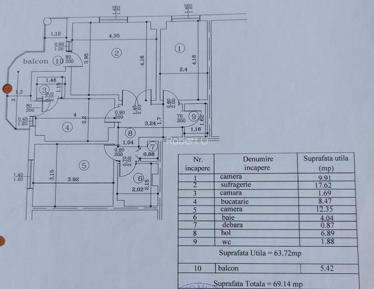Ultracentral-3cam, cf1A, 2bai, et.4/6, intab - 115000 euro