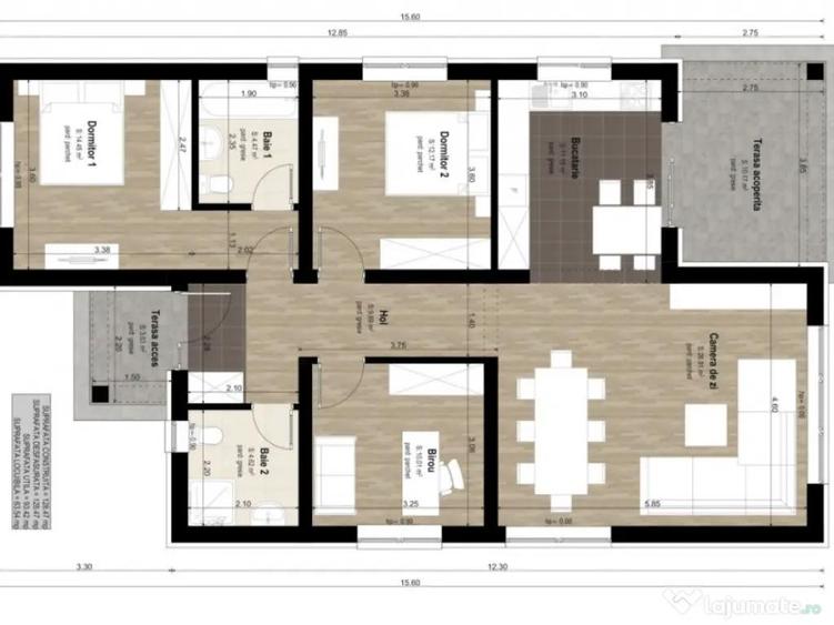 Casa parter, 93.40 mp, zona Exterior Est - 5