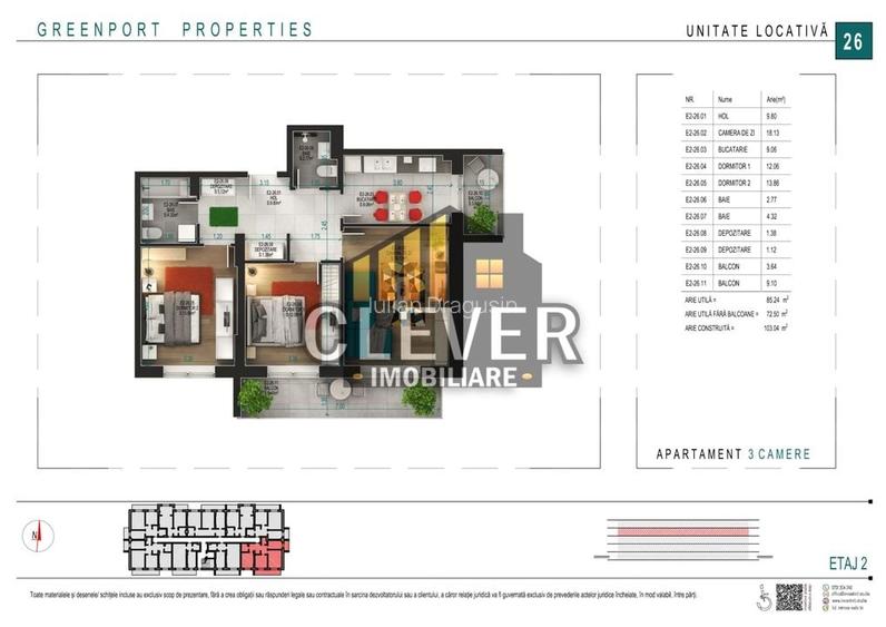 Apartament 3 camere Loc de parcare BONUS Theodor Pallady Apartament 3 camere Loc de parcare BONUS Theodor Pallady