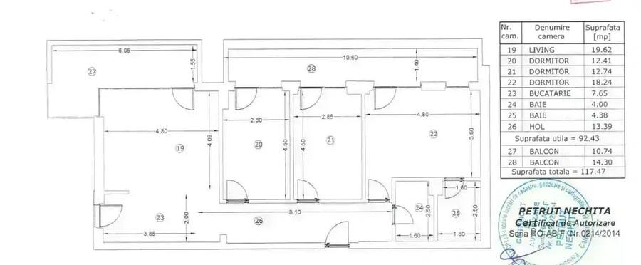 Unirii I Apartament 4 camere I 2 TeraseI 2 Locuri ParcareI Bloc nou I comision 0 - 20
