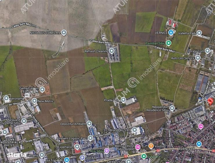 Teren intravilan pretabil blocuri 18518 mp in Sibiu\/Calea Surii Mici - 1