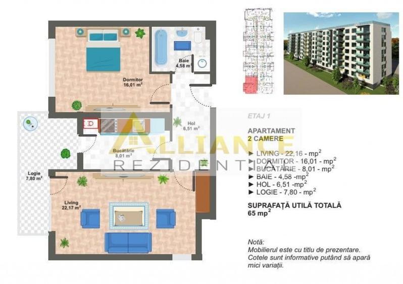 Metrou Aparatorii Patriei Ap 2 Cam decomandat 65 MP - 3