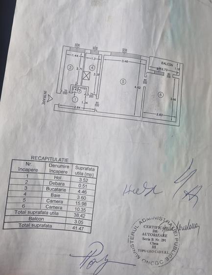 Apartament cu 2 camere nedecomandat în Alexandru cel Bun