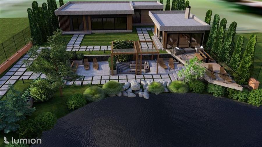 Persoana fizica - teren 1.000mp - Serbanesti - cu lac amenajat - 4