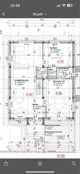 Vand teren+proiect casa p+1E - 1