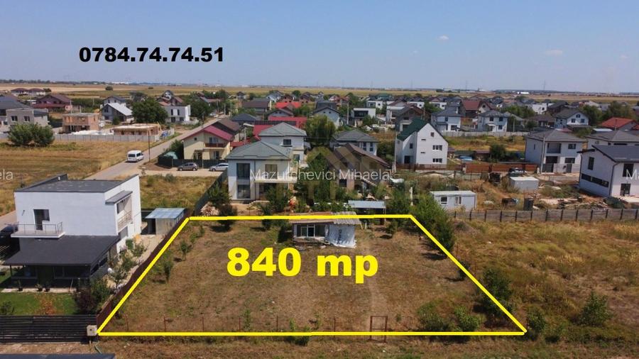 Teren 840mp cu UTILITATI - comuna Berceni