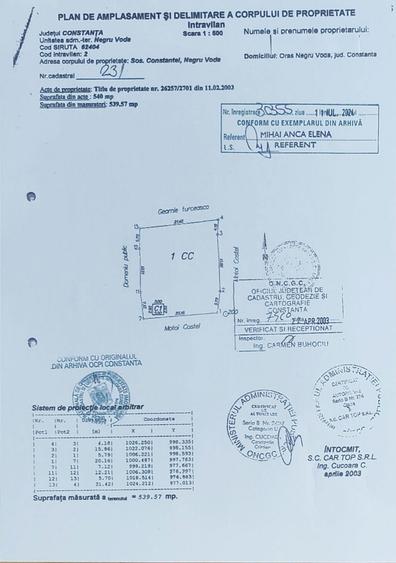 Teren intravilan central, 540 mp, Negru-Voda, jud. Constanta - 2