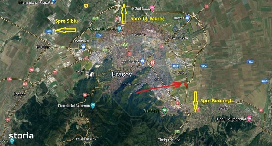 Teren intravilan, 5315 mp, Centura Brasov - 5