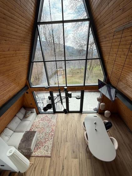 Complex A-Frame – 2 cabane construite + 3 în proiect (AC) -  suprafata 2157 mp - 9