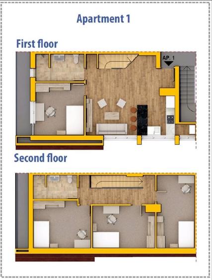 Apartament spațios cu 4 camere , strada Păcii, la 10 minute de UMFST - 7