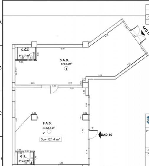 Spa?iu comercial, 121,40 mp, zona Centrala