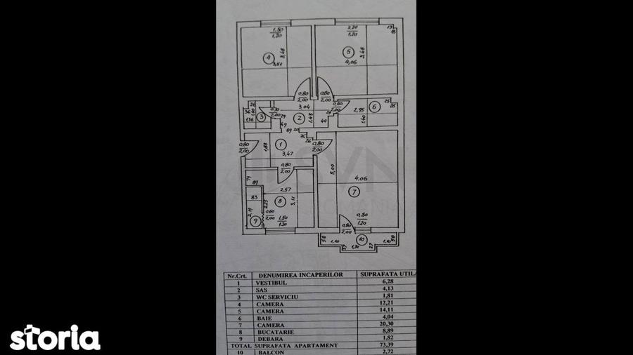 Apartament 3 Camere I Metrou I De vanzare - 3