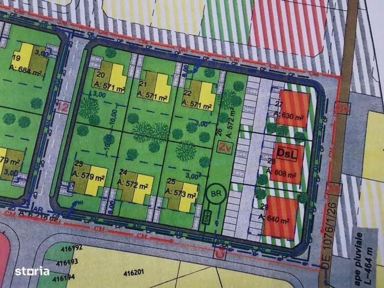 Com. 0% - Giarmata - Teren INTRAVILAN - Su: 571-684mp - Toate utilitat - 1