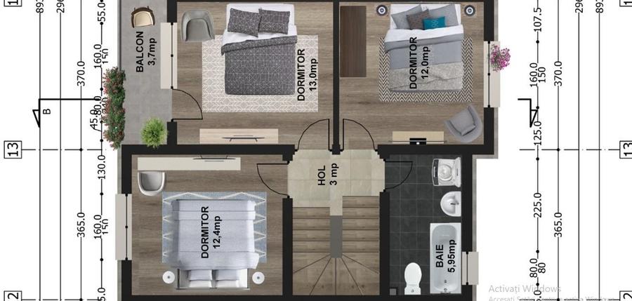 vila la alb-mut.imed/4cam,2bai,pod gen.,parc.incl/Popesti Leordeni - 8