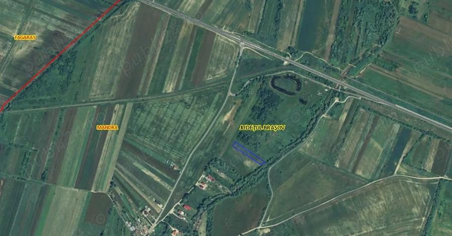 Teren de 2600 mp, în Râușor