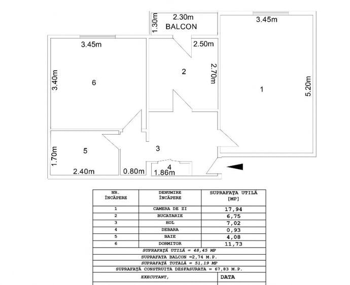 Oportunitate de Investitie: Apartament cu Doua Camere decomandat - 1