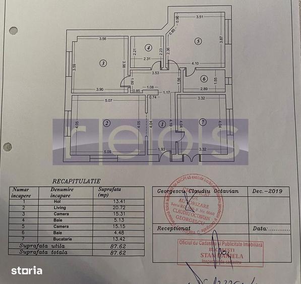 Apartament cu 3 camere în Bucureștii Noi