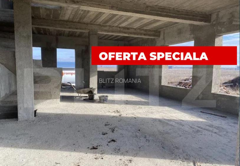 Casa cu 3 dormitoare, semifinisata,2 bai, teren 400 mp, ca Casa cu 3 dormitoare, semifinisata,2 bai, teren 400 mp, ca
