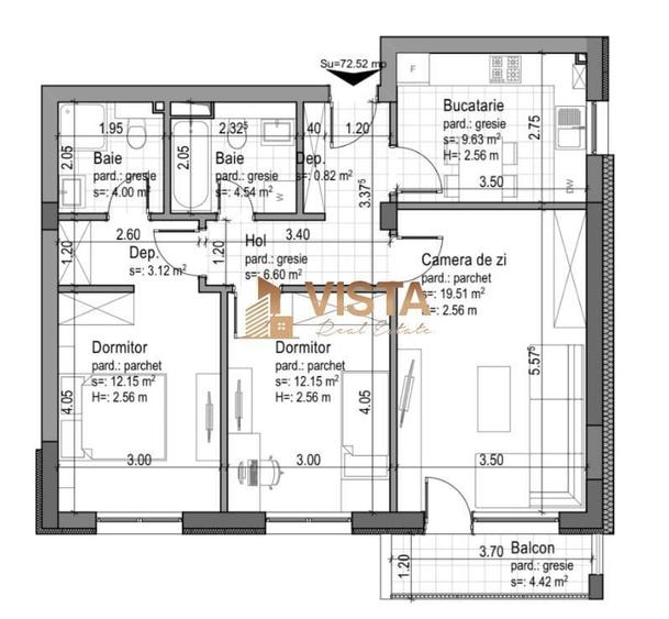Apartament 3 camere, Casa Nobel, loc de parcare, Tractorul, Brasov - 8