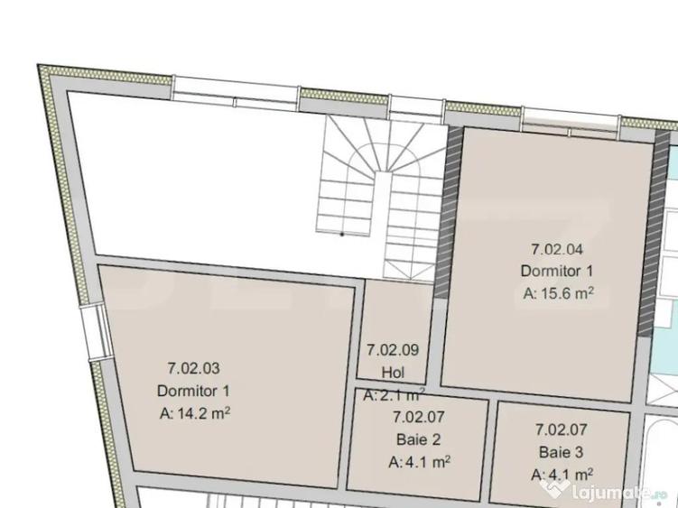 Apartament cu 3 camere semidecomandat în Semicentral