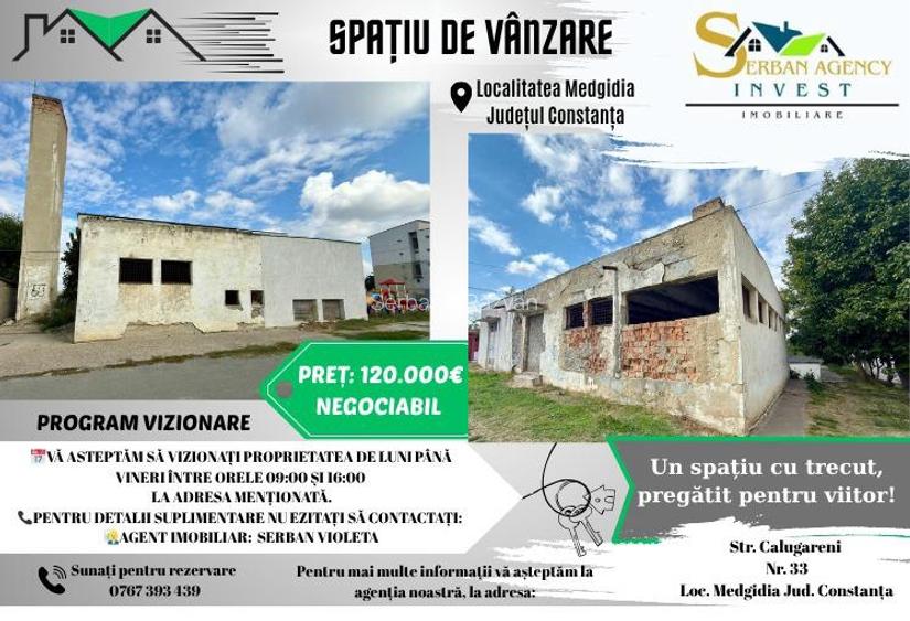 SPATIU DE DEZVOLTARE DIVERSA de vânzare – Medgidia, zona Cimentul SPATIU DE DEZVOLTARE DIVERSA de vânzare – Medgidia, zona Cimentul