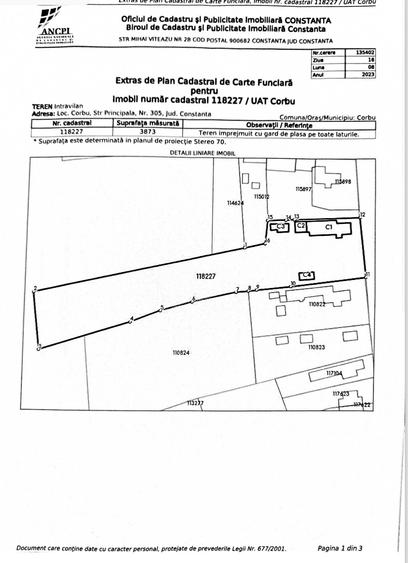 TEREN INTRAVILAN - CORBU DE SUS- POSIBILITATE DE CONSTRUCTIE - 1