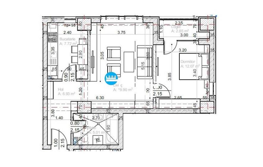 Fara comision! 2 camere, Nicolina la bulevard, TVA inclusl! - 2