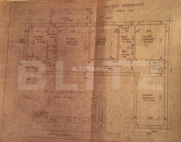 Apartament spatios, 75 mp utili, cu 4 camere, zona scoala Ca