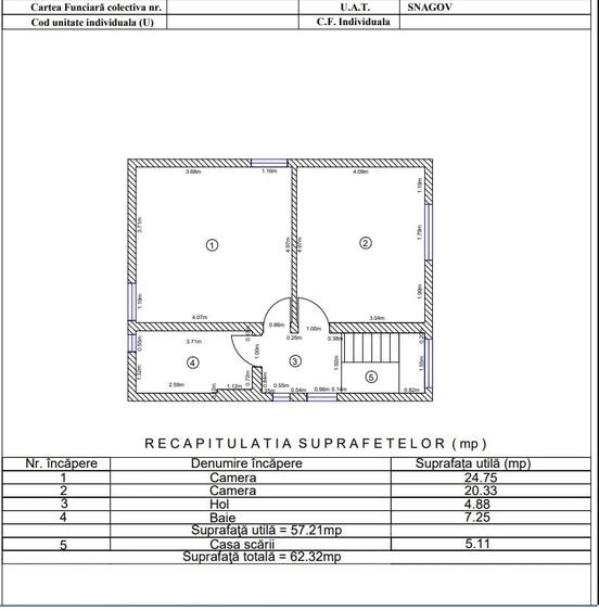 Casa noua Snagov pe 2 nivele, compartimentare eficienta, tern 500 m - 5