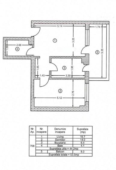 Sector 4-Grand Arena-Ap. 2 camere decomandat-Acte Gata-Tva 21% inclus - 2